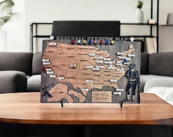 Stadium Map Ballparks Map Baseball United States Travel Map Man Birthday Gifts Husband Gift For Fans Baseball United States Travel Tracker