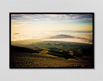 Fotografia do nascer do sol no Monte Fuji: Arte de parede japonesa (download digital)