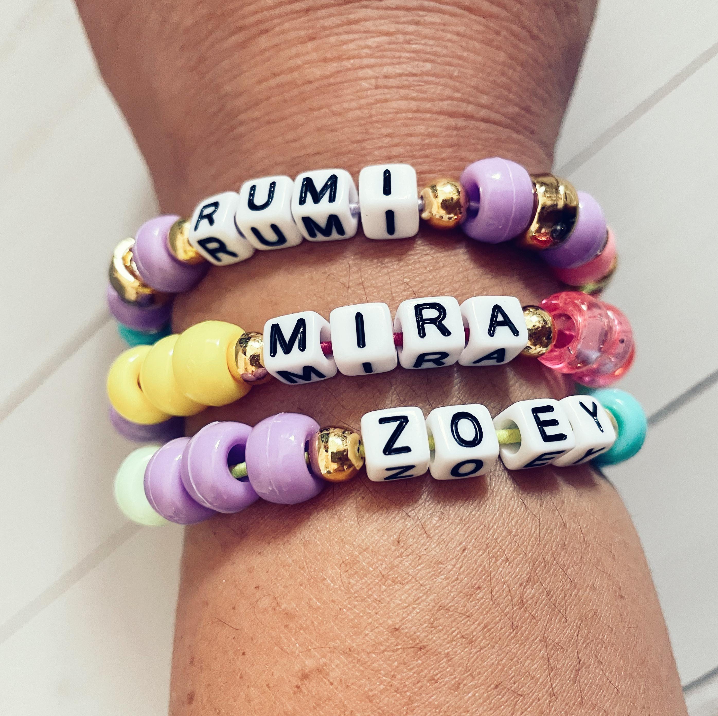 Kpop Demon Hunters Beaded Pony Bracelet SETS - HUNTR/X Girls to