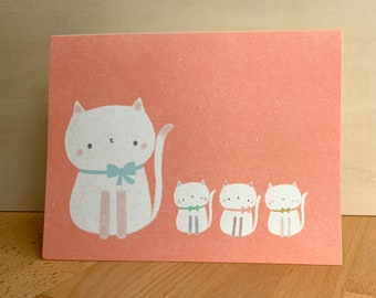 Cat Family Greeting Card
