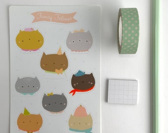 Fancy Felines Sticker Sheet