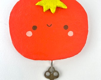 Happy Tomato Papier-mâchè Wall Hook