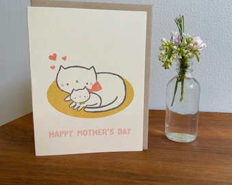 Mama Kitty Mother's Day Greeting Card