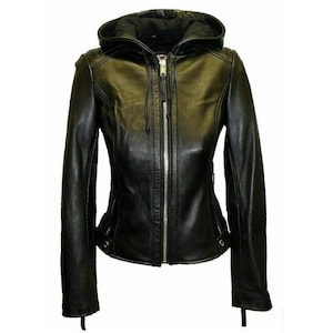 Leather Zip up Hood - Etsy