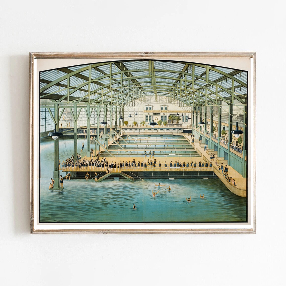Sutro Baths, San Francisco Gemälde Poster Leinwanddruck