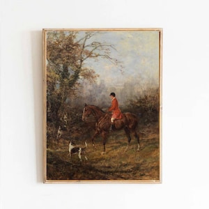 Heywood Hardy On the Scent 1890 Painting Poster print Textured photo paper
