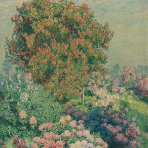Emile Claus Spring Garden Painting Poster Stampa su tela Carta fotografica testurizzata