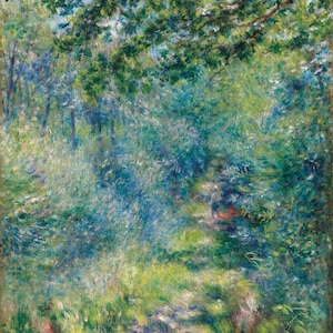 Pierre Auguste Renoir Weg im Wald Malerei Poster Leinwanddruck