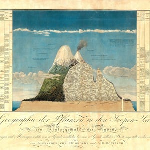 Tela montata La geografia delle piante – Alexander von Humboldt
