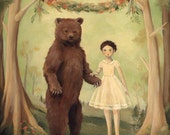 In the Spring, She Married a Bear / Print 8x10 by Emily Winfield Martin