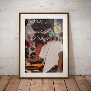 Frank Ocean Poster, Blond Album, Channel Orange Poster, Digital Download, Frank Ocean Print, Music Inspired Poster zdjęcie 2