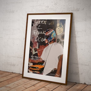 Frank Ocean Poster, Blond Album, Channel Orange Poster, Digital Download, Frank Ocean Print, Music Inspired Poster zdjęcie 3