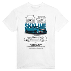 Skyline GTR Heavyweight Unisex Crewneck T-shirt