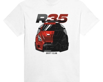 Drift Club R35 GTR Heavyweight Unisex Crewneck T-shirt