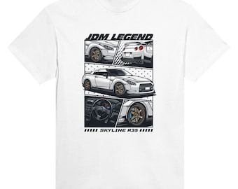 JDM Legend Skyline R35 GTR Heavyweight Unisex Crewneck T-shirt