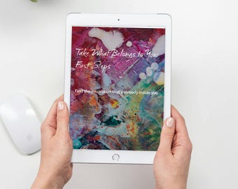 Quaderno di esercizi per la creatività stampabile – Spunti artistici, esercizi di ispirazione, download immediato – Prendi ciò che ti appartiene: primi passi