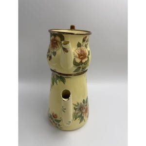 Vintage Victoria and Richard MacKenzie Childs Floral Enamelware Tea Set 12 Piece image 9