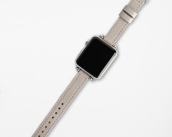 Personalized Leather Apple Watchband For Women, Christmas Gift, Slim Apple Watch Strap i-watch Watch Band 38mm,41mm,42mm,45mm,44mm
