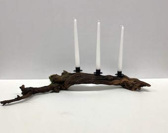 Vine candle holder / Wooden decoration / Home decoration / Stick candle holder / Wooden candle holder / Decoration
