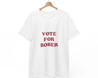 Stem op Bober T-shirt Unisex, Bober Kurwa Meme geïnspireerd