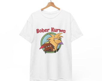 Bober Kurwa T-shirt Unisex, Bobr Meme geïnspireerd boze bevers