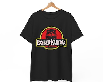 Bober Kurwa T-shirt unisexe, Bobr Meme inspiré Jurassic Park