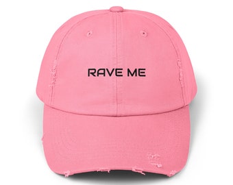 Rave Me - Suitable for EDM Festival and Rave Party - Unisex Distressed Cap