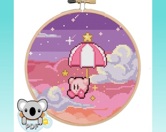 Pastel Dreams - Kirby - Cross Stitch Pattern PDF Download