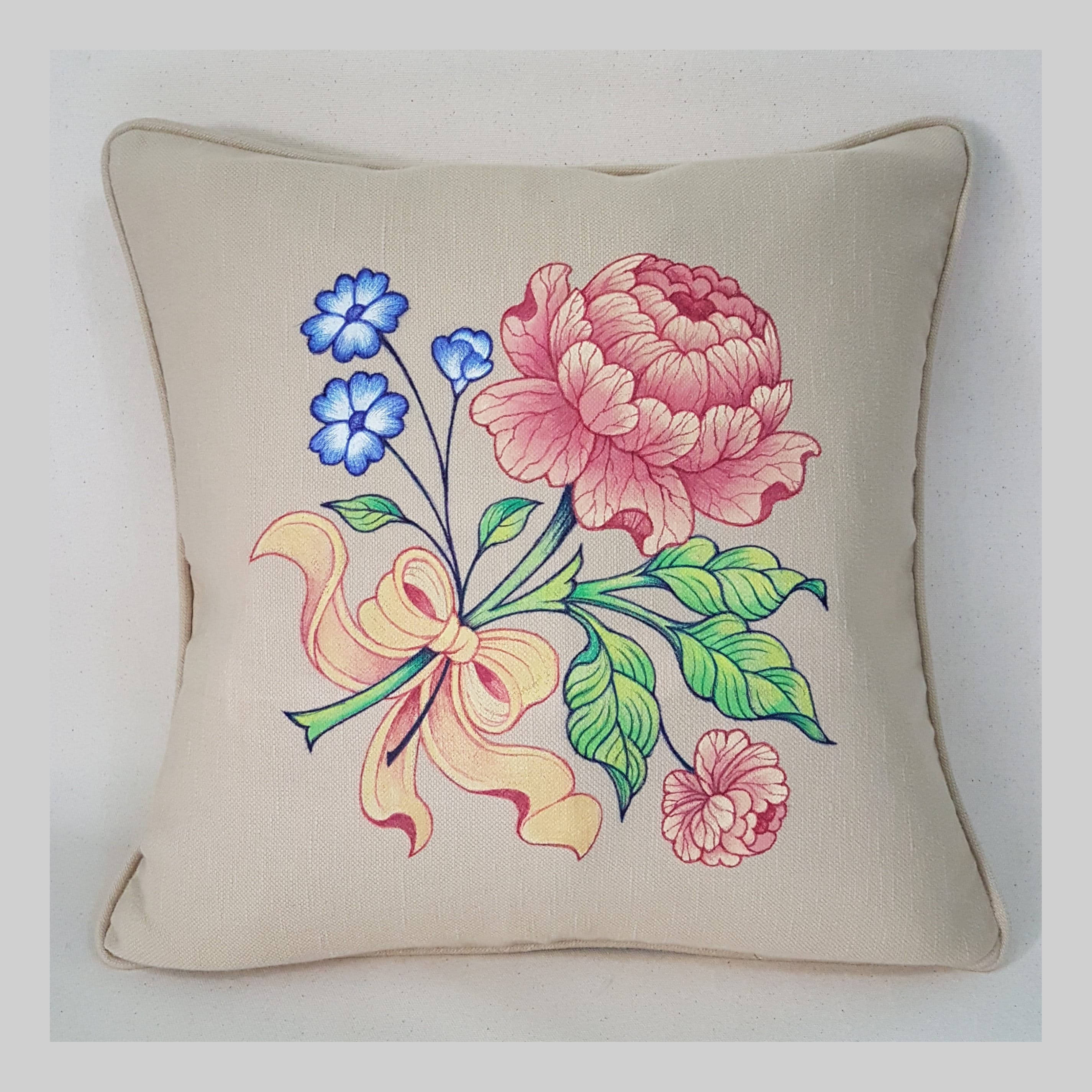 Hacer Almohadones Almohadon De Flor Cojines Decorados Con Flores