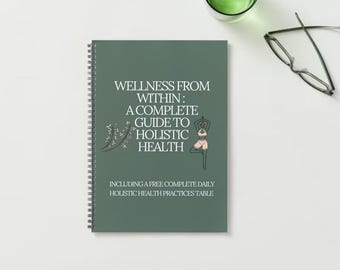 Holistic Wellness Journal Printable – Mind Body Spirit Planner – Self Care Workbook – Instant Download