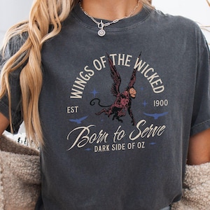 Wizard of Oz  Flying monkey Comfort Colors Shirt Wicked Witch Monkeys Tee Dorothy Oz t-shirt Flying monkeys gift Dark Academia Bookish gift
