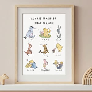 Winny-the-pooh-Baby-Geschenk Winnie-the-pooh-Baby-Wand-Kunst Winnies th epooh Plakat das klassische Winnie-the-Pooh-Kinderzimmer-Dekor-Babypartygeschenk