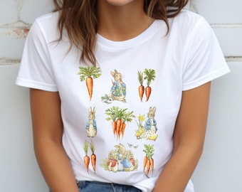 Peter rabbit carrot shirt | R abbit shirt | Rabbit lying tee | Beatrix Potter gift | Beatrixpotter | Beatrix Pott | Gift for gardener