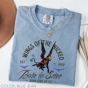 Wizard of Oz  Flying monkey Comfort Colors Shirt Wicked Witch Monkeys Tee Dorothy Oz t-shirt Flying monkeys gift Dark Academia Bookish gift