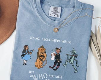 Wizard of oz Shirt Vintage wizard of Oz character Comfort Colors Dorothy Toto T-Shirt Lion Tinman tee Friendship gift Wizard of oz fan WOZ