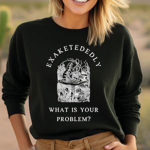Alice in Wonderland sweatshirt | Vintage Alice Caterpillar jumper | Lewis Carroll Nostalgic Alicein Wonderland | what is your problem shirt