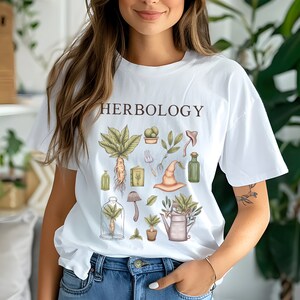 Herbology magical herbology gift comfort colours shirt white