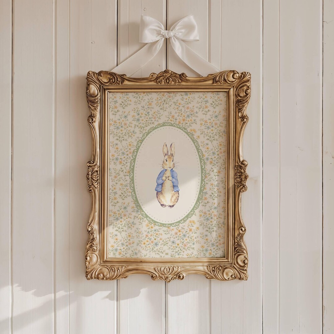 Peter Rabbit Nursery Decor Classic Beatrix Digital Prints Set of 6 ...