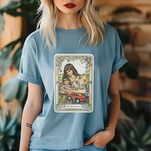 Camiseta de la carta del tarot para mamá, camiseta de la madre del tarot, camiseta de la mamá celestial, camiseta del Día de la Madre, sudadera para mamá, regalo del Día de la Madre, tarot