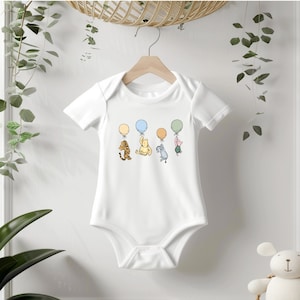 Winnie the pooh babysuit | Vintage winnie baby romper | Gift for baby | Eeyore Tigger Piglet Pooh Bear | Onesie for baby | Mothers day gift