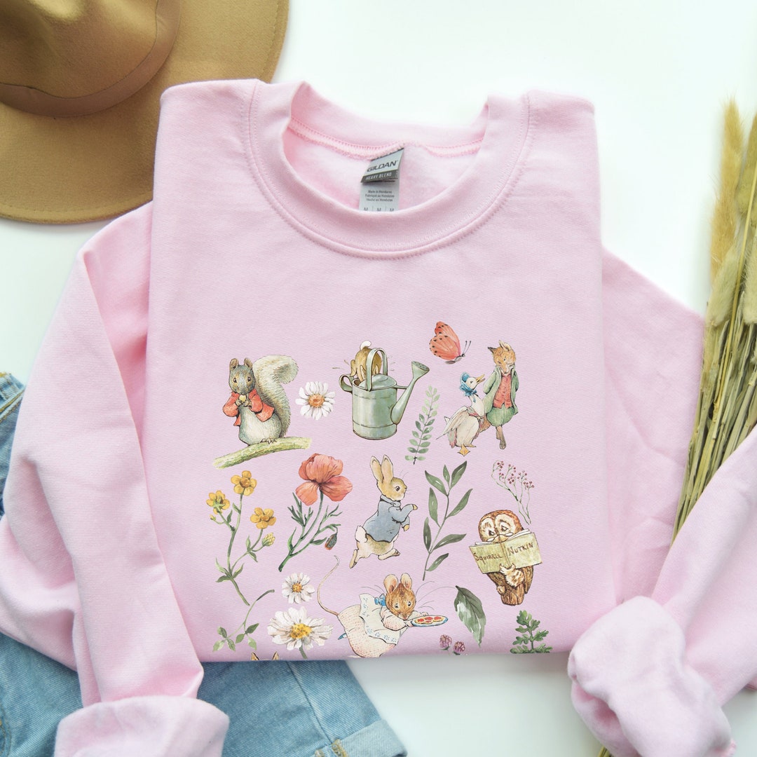 Peter Rabbit Cottagecore Sweatshirt, Gift for Mothers Day or Gardener ...