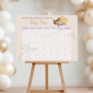 Winnie The Pooh Neutral Baby Shower Digital Bundle Classic Winnie Pooh Baby Shower Invitation Bundle Hundred Acre Winny Pooh Gender Neutral Calendar