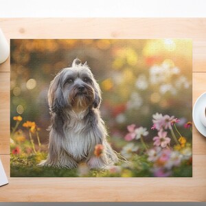 Havanese Dog Puzzle with Wildflower Design - Unique Gift for Dog Lovers