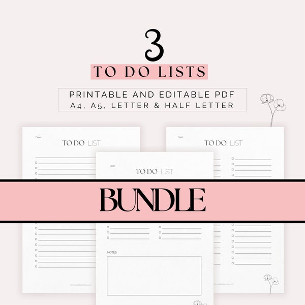 To Do List Spring Edition | BUNDLE