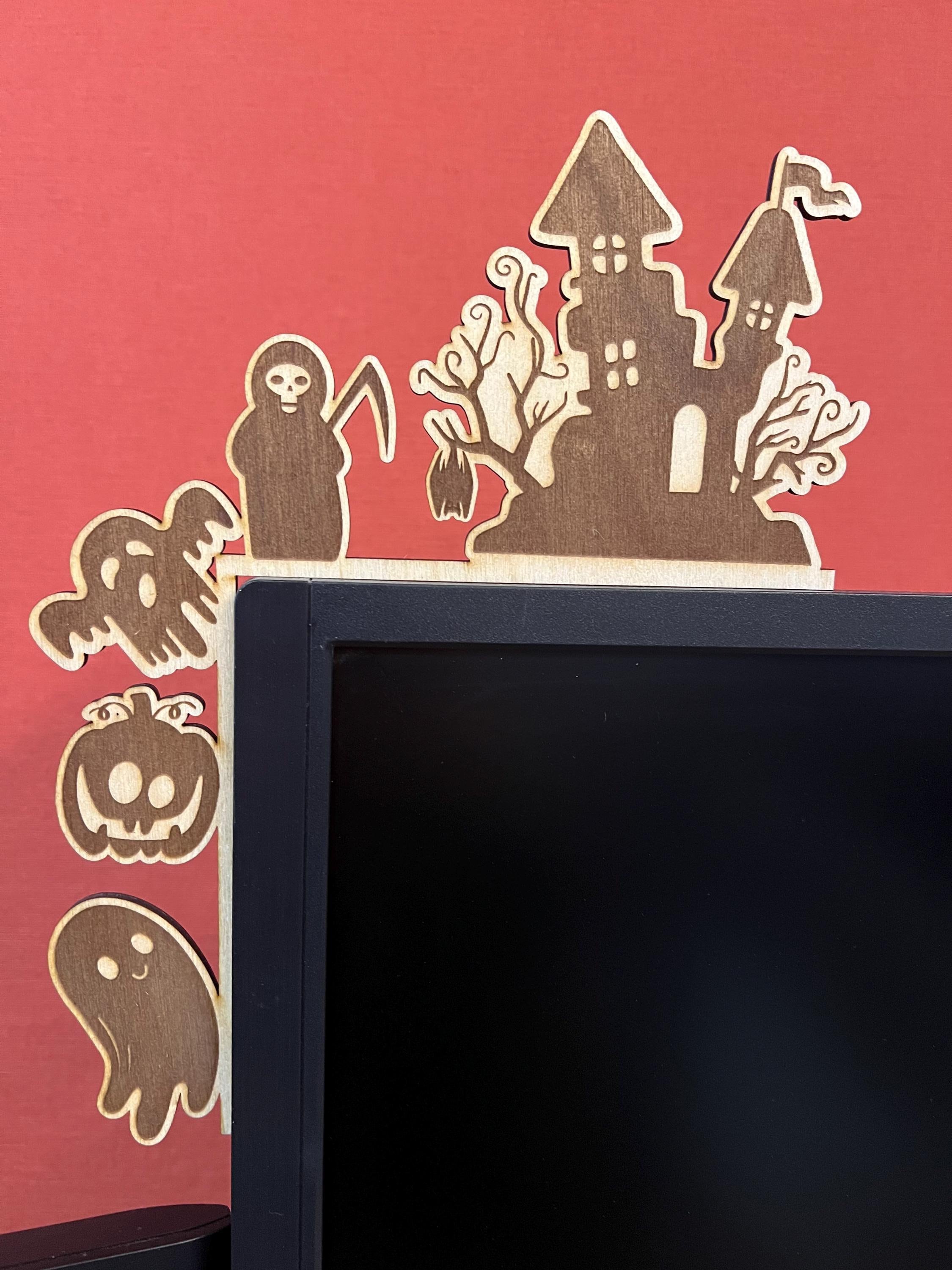 JISADER 2 Stück Computermonitor Dekorationsfiguren Produktbild-Vorschau 6