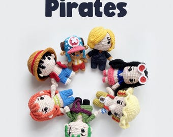 Piraci-Zestaw Amigurumi-Wzór szydełkowy-PDF