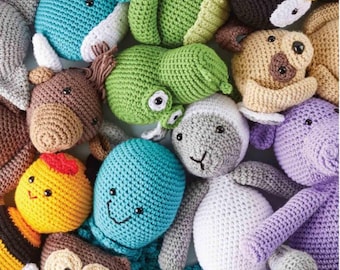26 Zestaw Amigurumi-PDF-Wzór szydełkowy-Szydełkowanie angielskie