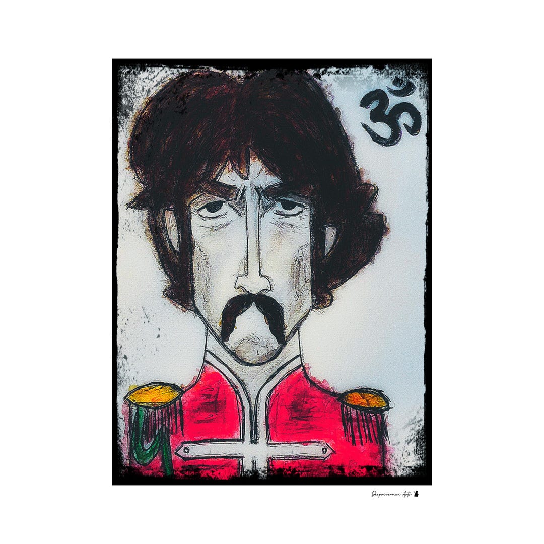 Sgt Harrison - George Harrison - Deepriverman Arts - A4 Print - Etsy
