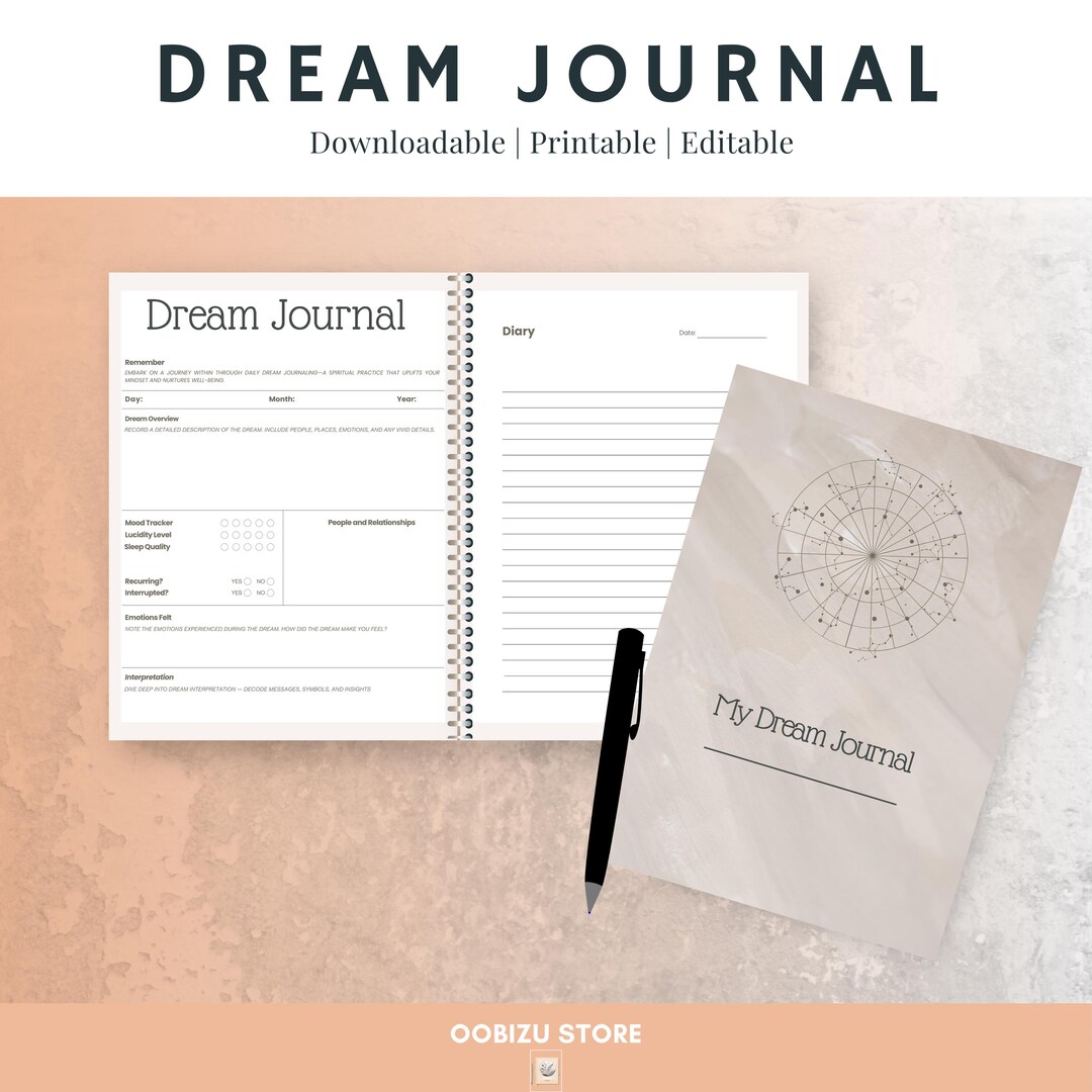 Dream Journal - Comprehensive Printable Guided Dream Journal for Recording &amp; Analyzing Dreams ...