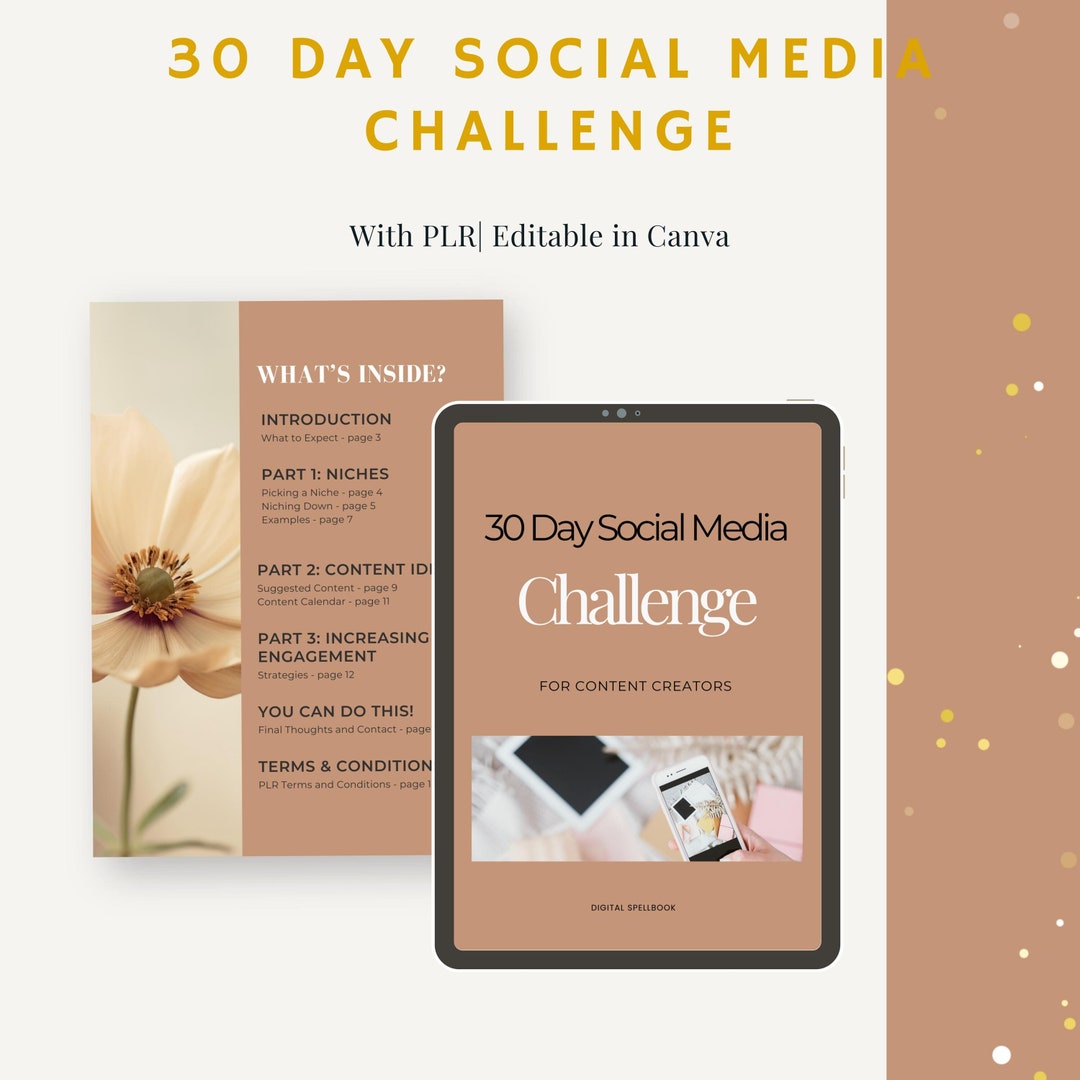 30 Day Social Media Challenge With PLR - Quick Start Digital Marketing ...